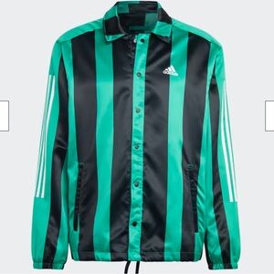 NWT ✨Adidas SATIN COACHES JACKET - M